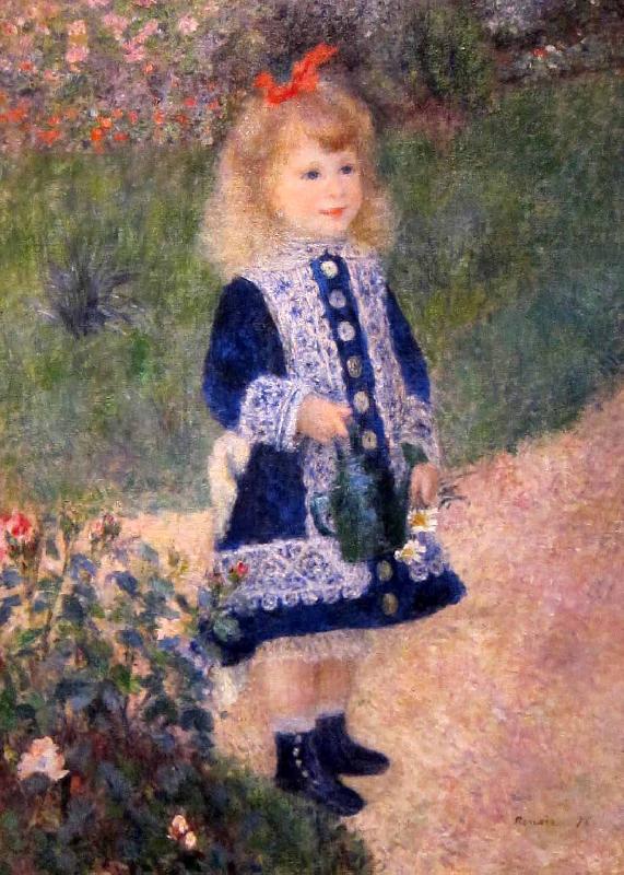 Pierre Auguste Renoir A Girl with a Watering Can china oil painting image